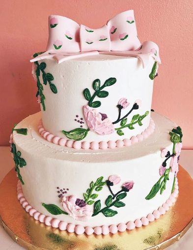 Birthday Cakes Pastel Pink Buttercream Flower Cake Yesbirthday Home Of Birthday Wishes Inspiration